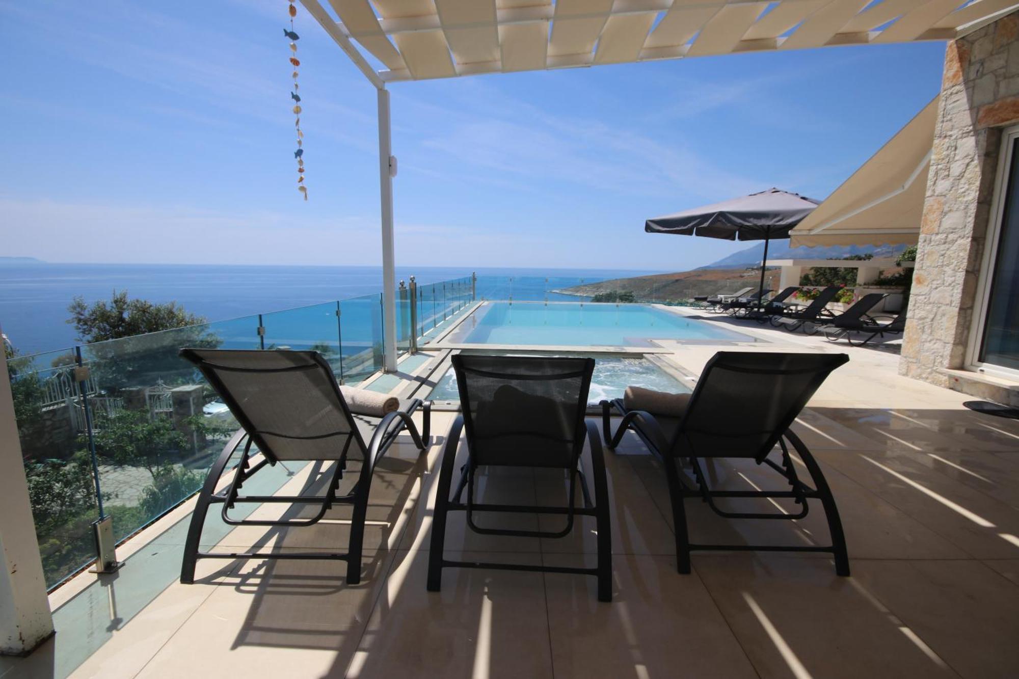 Ionian Pool House Villa Porto Palermo Exterior photo